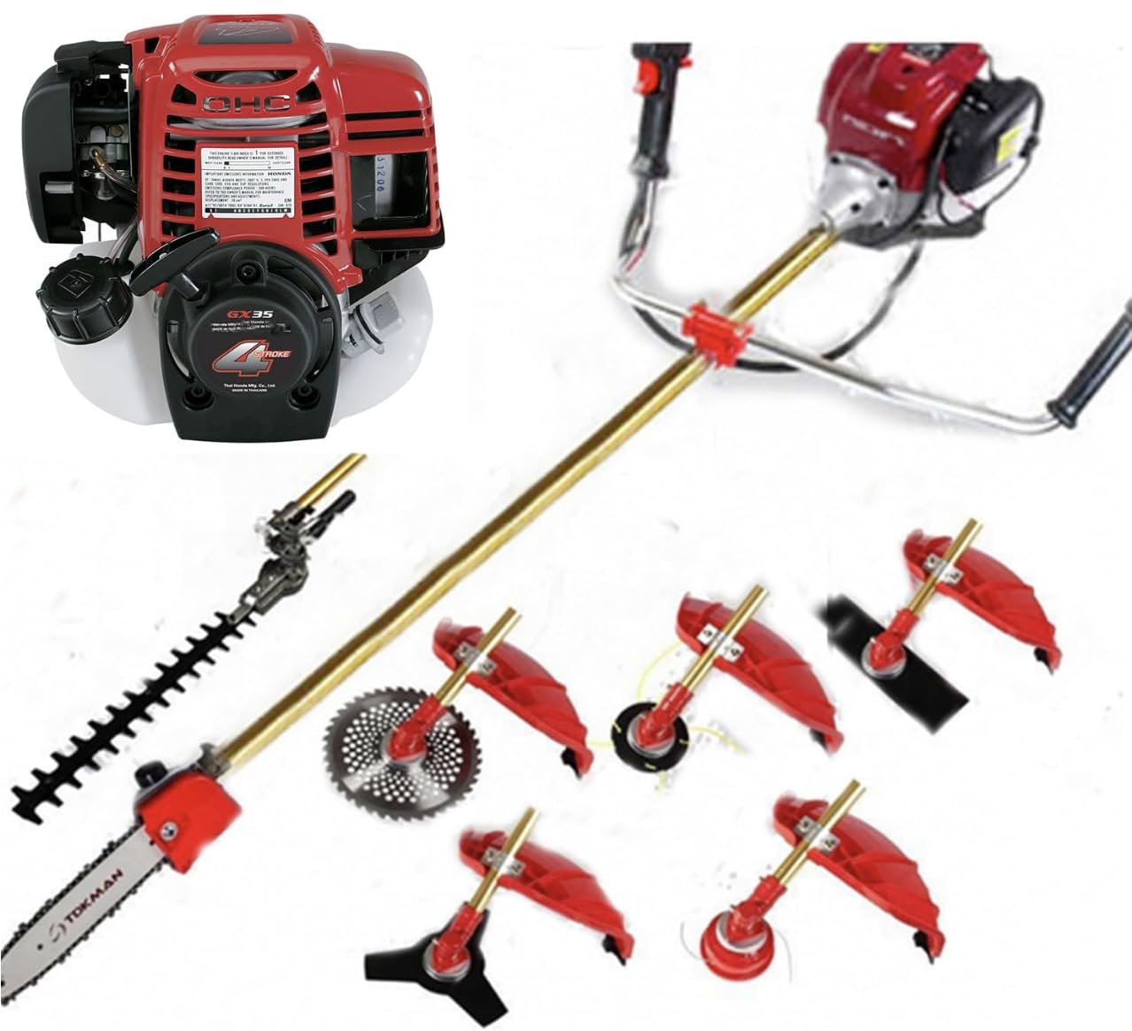 【Hi-TOOL】レッドキャット Amazon.com : Gx35 Gasoline 4 Cycle 7 in 1 Weed Eater Lawn